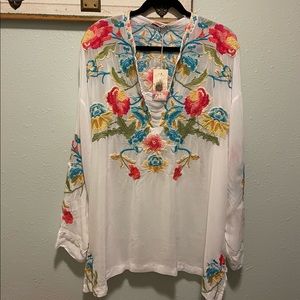 NWT Johnny Was floral blouse